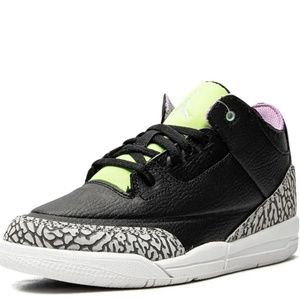 Nike Big Kids' Air Jordan 1 Mid Top 3 Purple Swish EUC Size 7